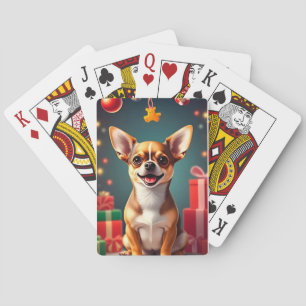 Chihuahua-Hund lächeln Spielkarten