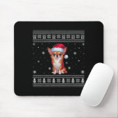 Chihuahua Hund liebt Männer Frauen Santa Ugly Xmas Mousepad (Mit Mouse)
