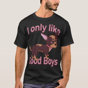 Chihuahua Hund Lover mag ich nur gute Jungs T-Shirt