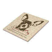 Chihuahua-Hund mein Sonnenschein Fliese (Seite)