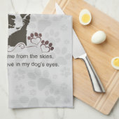 Chihuahua Hund mein Sonnenschein-Grau-Handtuch Geschirrtuch (Viertel Falte)