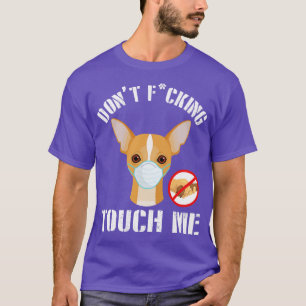 Chihuahua Hund mit Gesichtsmaske, nicht hart T-Shirt