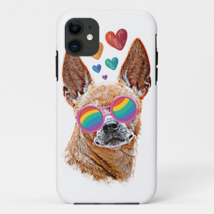 Chihuahua Hund mit HerzValentinstag Case-Mate iPhone Hülle