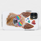 Chihuahua Hund mit HerzValentinstag Case-Mate iPhone Hülle (Rückseite (Horizontal))