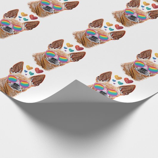 Chihuahua Hund mit HerzValentinstag Geschenkpapier (Ecke)