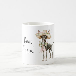 Chihuahua-Hund mit Hut bester Freund   Kaffeetasse