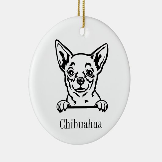 Chihuahua Hund Personalisierte Haustiere Ornamente (Rechts)