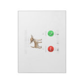 Chihuahua Hund ruft an und ich muss gehen Notizblock (Rotiert)