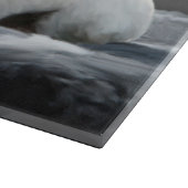 Chihuahua Hund Sitting Dog Portrait Art Malerei Schneidebrett (Ecke)