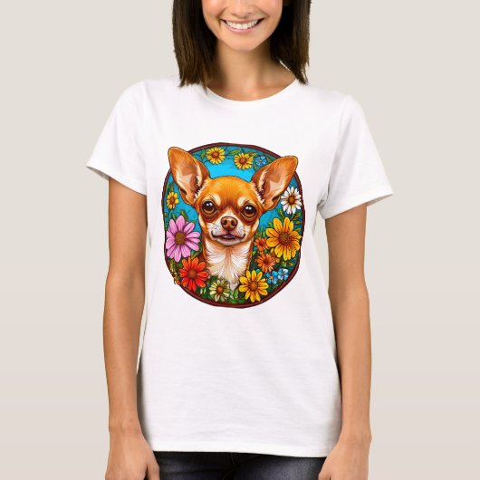 Chihuahua-Hund T-Shirt (Vorderseite)