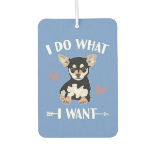 Chihuahua Hund tun, was ich Mama Papa gewollt habe Autolufterfrischer