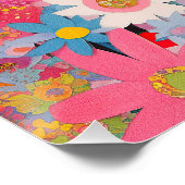 Chihuahua Hund und Blume 002 - Schneiderjuwel Poster (Ecke)