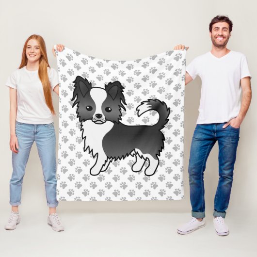 Chihuahua Hund und Paws Fleecedecke (Beispiel)