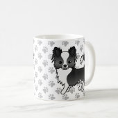 Chihuahua Hund und Paws Kaffeetasse (VorderseiteRechts)
