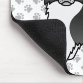 Chihuahua Hund und Paws Mousepad (Ecke)