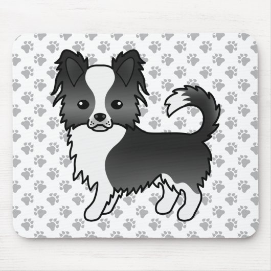 Chihuahua Hund und Paws Mousepad (Vorne)