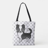 Chihuahua Hund und Paws Tasche (Rückseite)