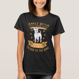Chihuahua Hund und Welpen sind schlecht zum Knoche T-Shirt