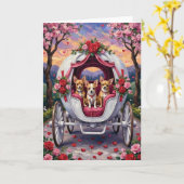 Chihuahua Hund Valentinstag Karte (Gelbe Blume)