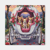 Chihuahua-Hund Valentinstag Magnet (Vorne)