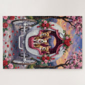 Chihuahua-Hund Valentinstag Puzzle (Horizontal)