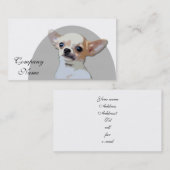 Chihuahua-Hund Visitenkarte (Vorne/Hinten)