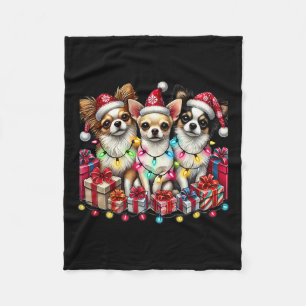 Chihuahua Hund Weihnachten Chihuahua Hund Mama Xma Fleecedecke