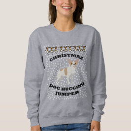 Chihuahua Hund Weihnachtshund umarmt Sweatshirt