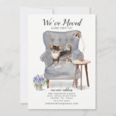 Chihuahua Hund Wir haben uns bewegt bewegende Ankü Ankündigung (Vorderseite)