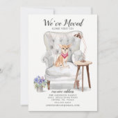 Chihuahua Hund Wir haben uns bewegt bewegende Ankü Ankündigung (Vorderseite)