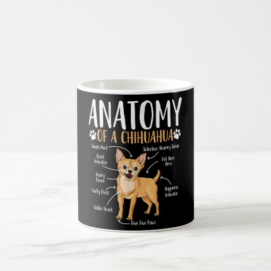 Chihuahua-Hunde-Anatomie Kaffeetasse (Mittel)