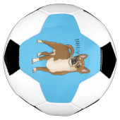 Chihuahua Hunde Cartoon Illustration Fußball (Gedreht)