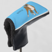 Chihuahua Hunde Cartoon Illustration Golf Headcover (3/4 Vorderseite)