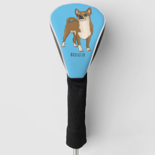 Chihuahua Hunde Cartoon Illustration Golf Headcover