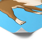 Chihuahua Hunde Cartoon Illustration Poster (Ecke)