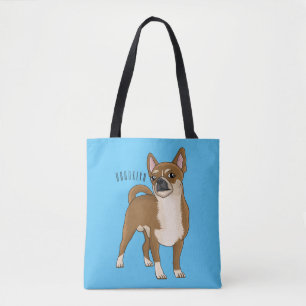 Chihuahua Hunde Cartoon Illustration Tasche