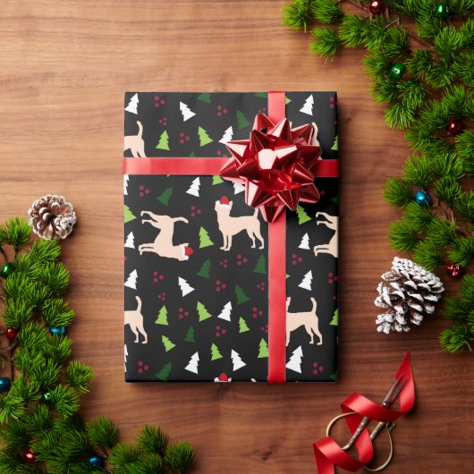 Chihuahua Hunde in Weihnachtsmannmützen Weihnachte Geschenkpapier (Feiertagsgeschenk)