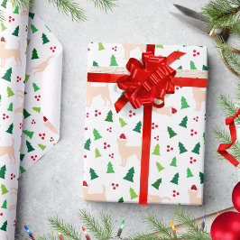 Chihuahua Hunde in Weihnachtsmannmützen Weihnachte Geschenkpapier