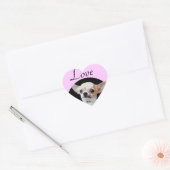 Chihuahua-Hunde-Liebe Herz-Aufkleber (Umschlag)
