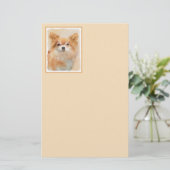Chihuahua Hunde Malerei Original Art Briefpapier (Stehend Vorderseite)