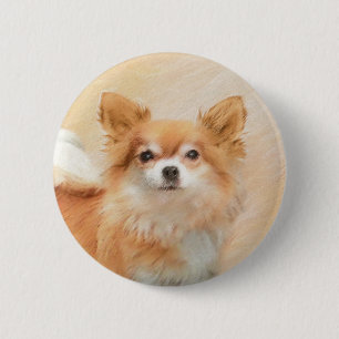 Chihuahua Hunde Malerei Original Art Button