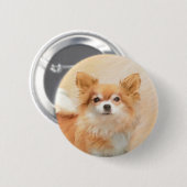 Chihuahua Hunde Malerei Original Art Button (Vorne & Hinten)