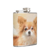 Chihuahua Hunde Malerei Original Art Flachmann (Rechts)