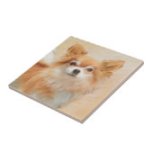 Chihuahua Hunde Malerei Original Art Fliese (Seite)
