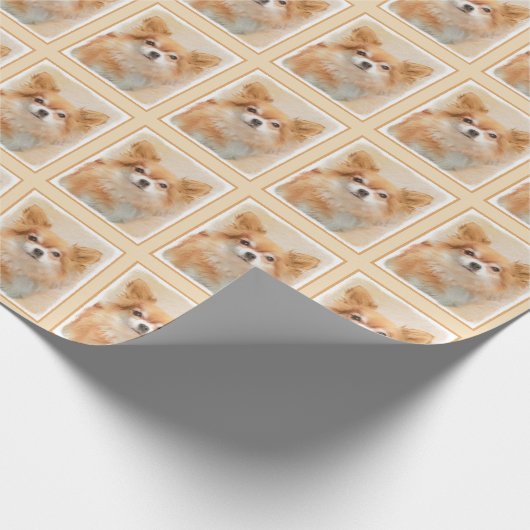 Chihuahua Hunde Malerei Original Art Geschenkpapier (Ecke)