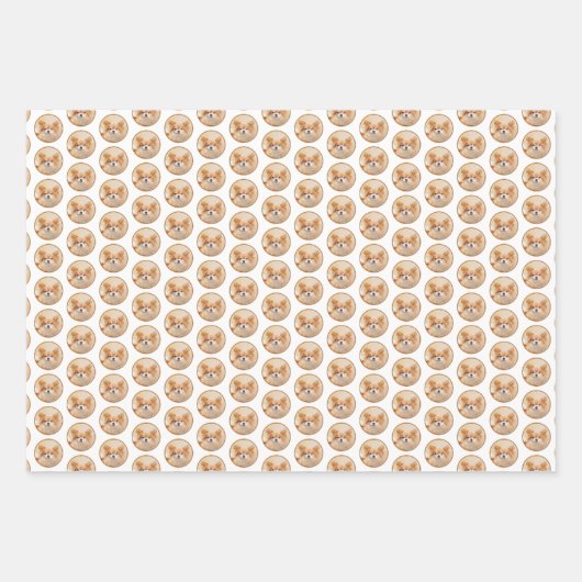 Chihuahua Hunde Malerei Original Art Geschenkpapier Set (Vorderseite 2)