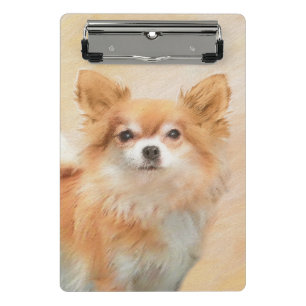 Chihuahua Hunde Malerei Original Art Mini Klemmbrett
