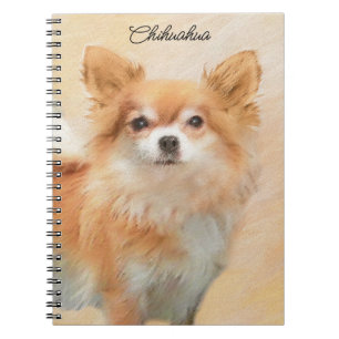 Chihuahua Hunde Malerei Original Art Notizblock