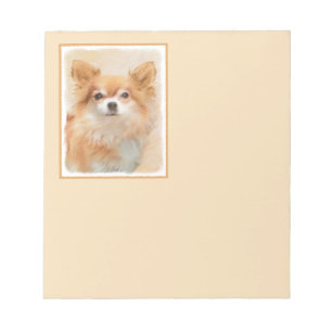 Chihuahua Hunde Malerei Original Art Notizblock