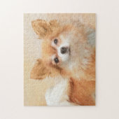 Chihuahua Hunde Malerei Original Art Puzzle (Vertikal)